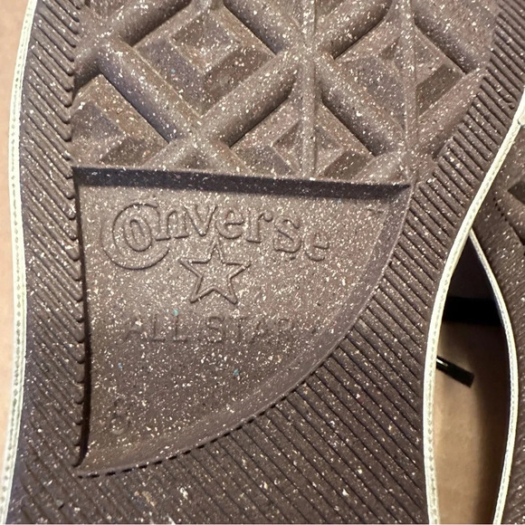 Custom Converse, tan, size women’s 10/men’s 8. They appear unworn. Unisex. - Picture 7 of 12